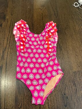 Crew Cuts Girls Pink One piece swimsuit Girls Size 14